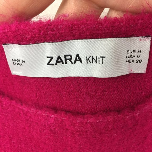 Zara Super Cropped Kimono Sleeve Sweater size M - Picture 3 of 7